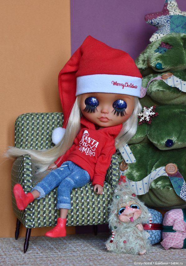Новогодняя Нелли — Куклы Blythe (Блайз) ООАК: кастом (фото 7)