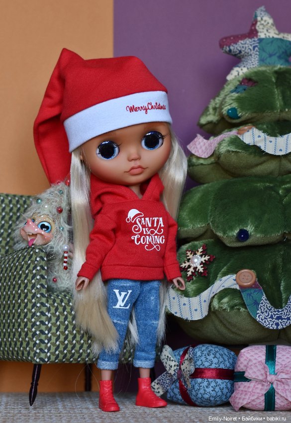 Новогодняя Нелли — Куклы Blythe (Блайз) ООАК: кастом (фото 3)