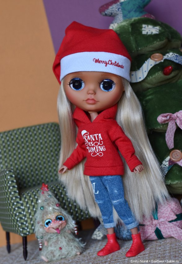Новогодняя Нелли — Куклы Blythe (Блайз) ООАК: кастом (фото 5)