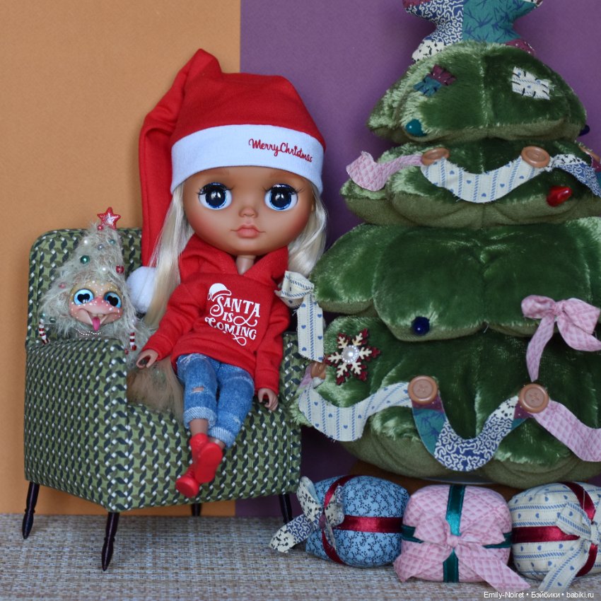Новогодняя Нелли — Куклы Blythe (Блайз) ООАК: кастом