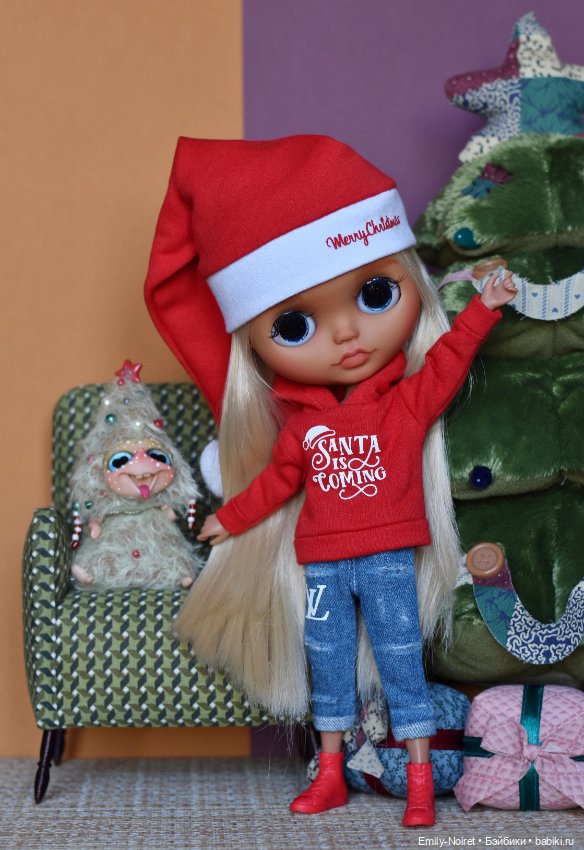 Новогодняя Нелли — Куклы Blythe (Блайз) ООАК: кастом (фото 8)
