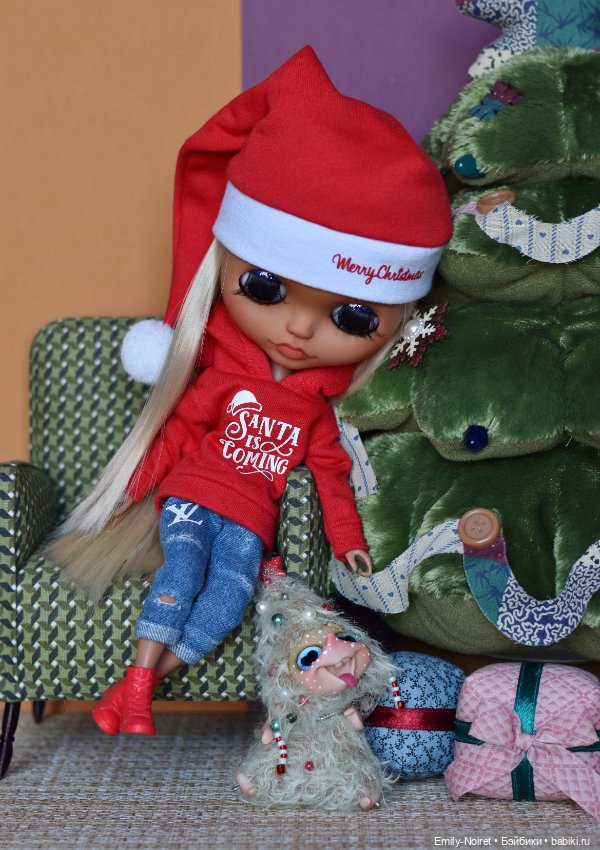 Новогодняя Нелли — Куклы Blythe (Блайз) ООАК: кастом (фото 6)