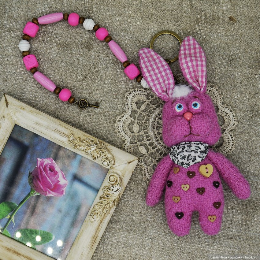 Яркие Зайчики брелоки-талисманы (фото 5)
