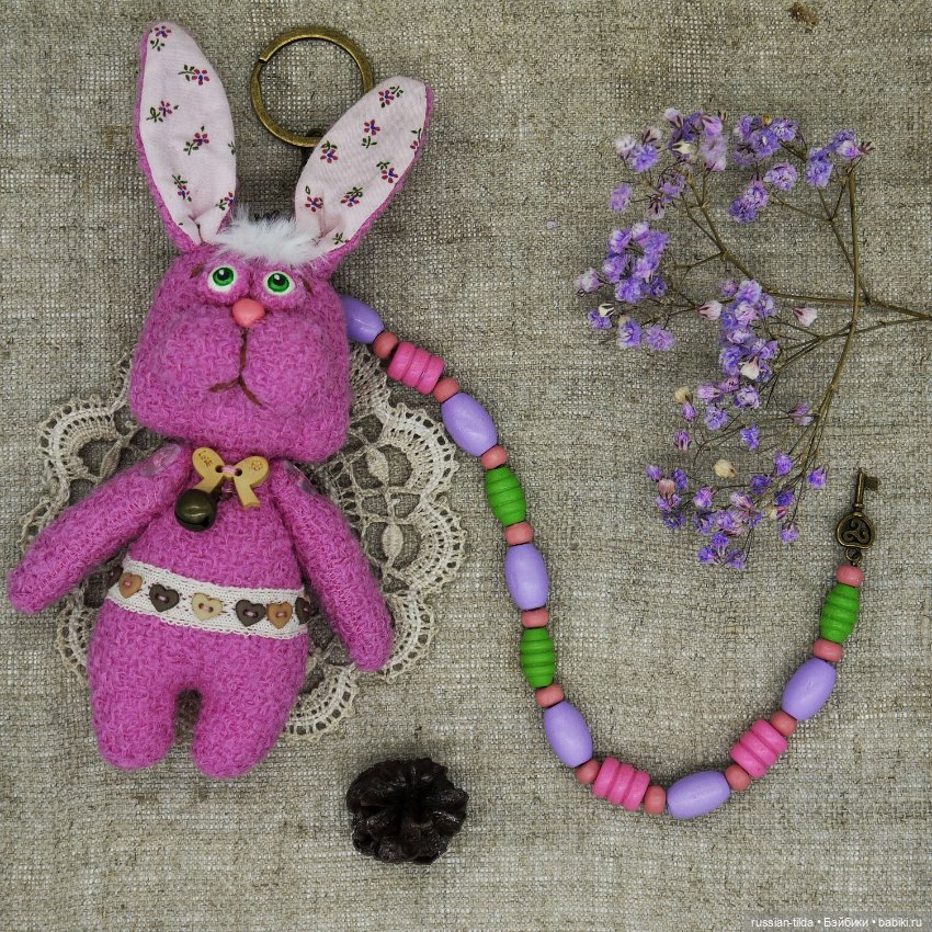 Яркие Зайчики брелоки-талисманы (фото 3)
