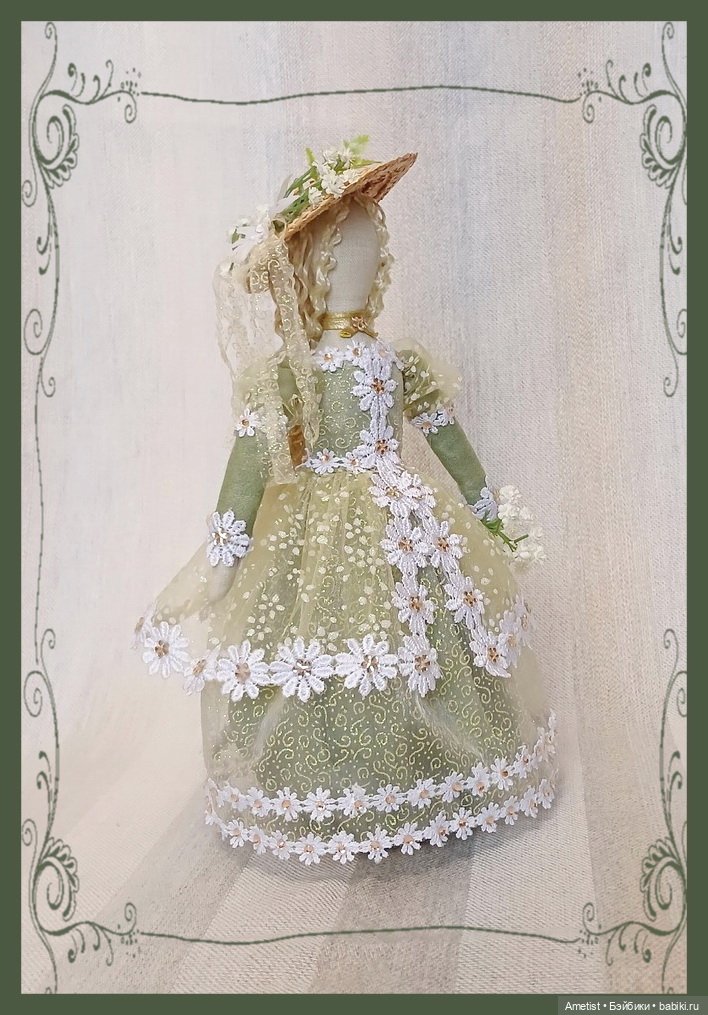 И ещё одна цветочная фея — Авторские текстильные куклы: Вальдорфские (фото 2)