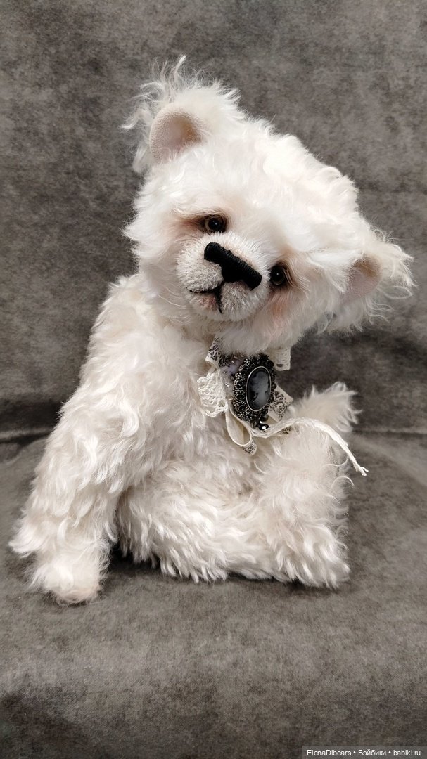 Белые мишки, к празднику — Авторские мишки Тедди и друзья: фото