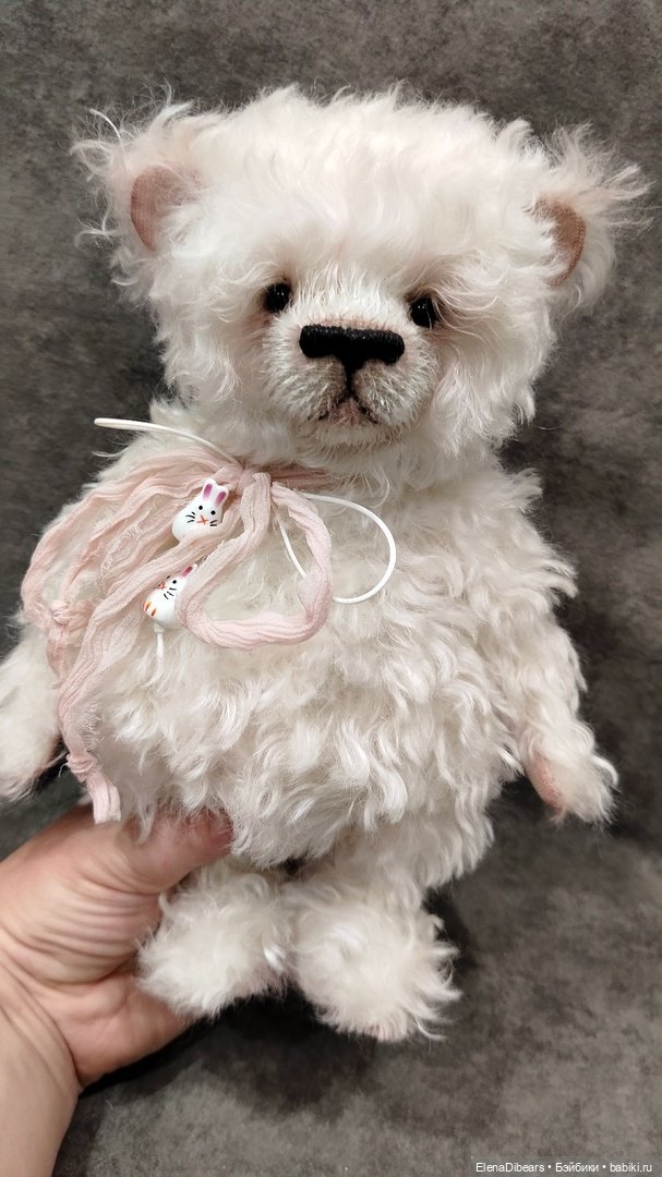 Белые мишки, к празднику — Авторские мишки Тедди и друзья: фото