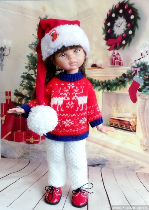 Рождественский свитер с оленями для паолочки