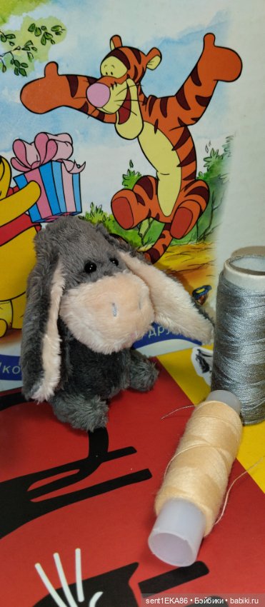 Пополнение, ослик Иа — Текстильные игрушки и примитивы: кофейные (фото 4)