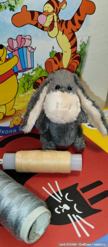 Пополнение, ослик Иа — Текстильные игрушки и примитивы: кофейные (фото 3)