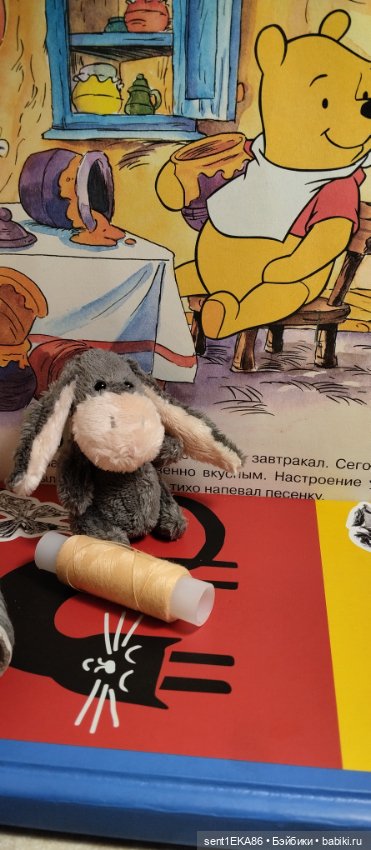 Пополнение, ослик Иа — Текстильные игрушки и примитивы: кофейные (фото 2)