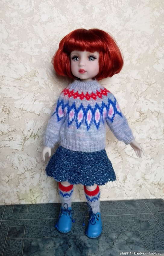 Пара уютных комплектов — Одежда и обувь для кукол своими руками: фото (фото 7)
