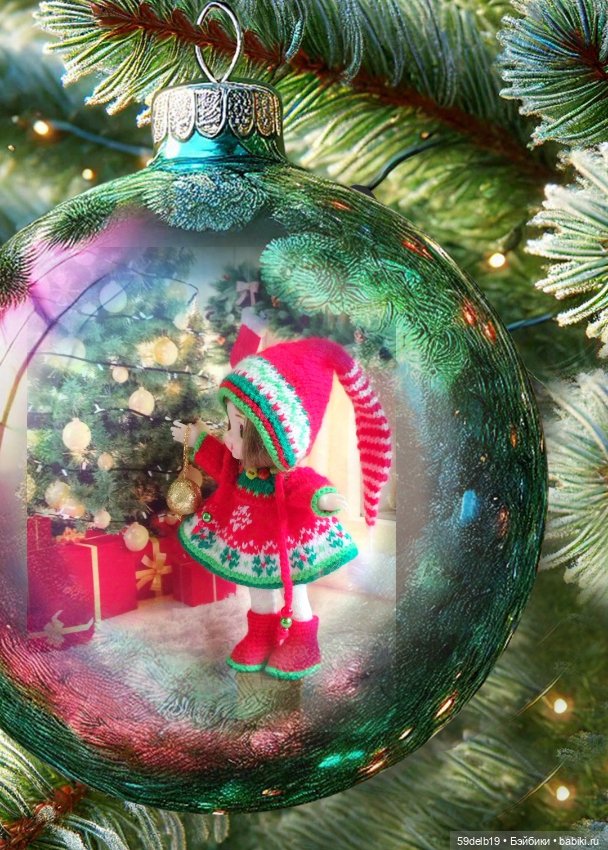 Ещё одна рождественская парочка - Гномушка и Снежинка (фото 2)