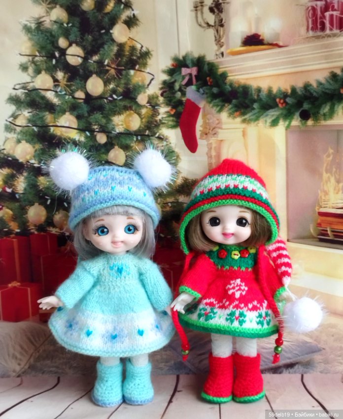 Ещё одна рождественская парочка - Гномушка и Снежинка