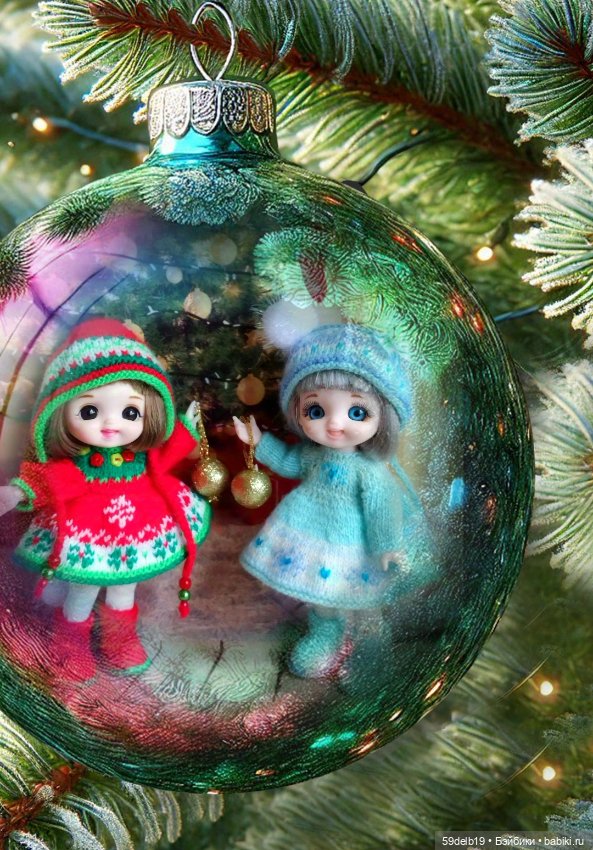 Ещё одна рождественская парочка - Гномушка и Снежинка