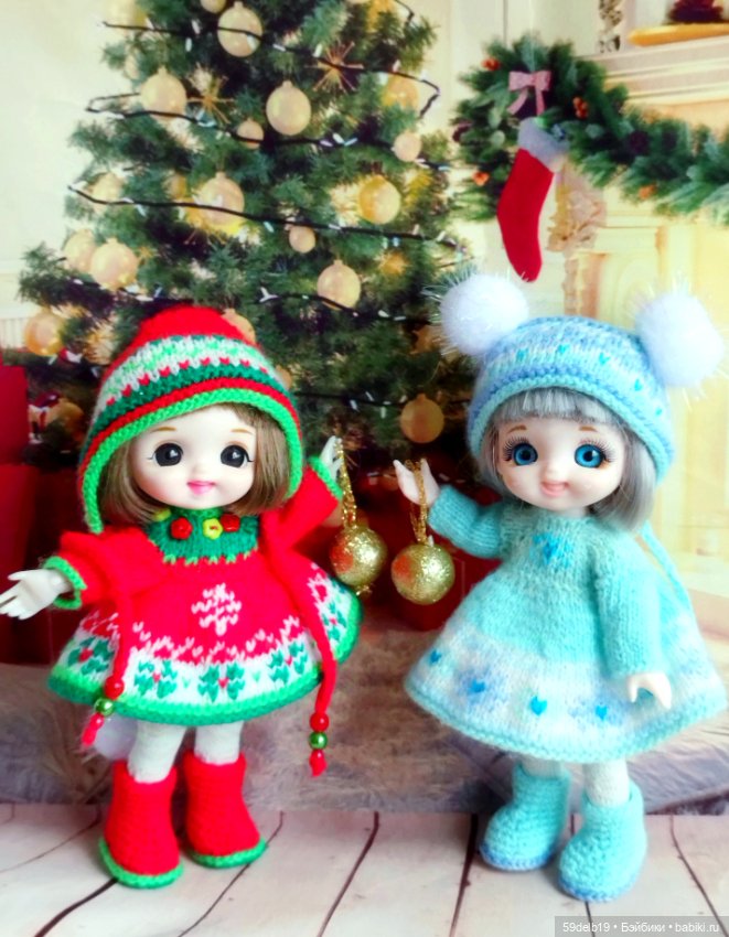 Ещё одна рождественская парочка - Гномушка и Снежинка