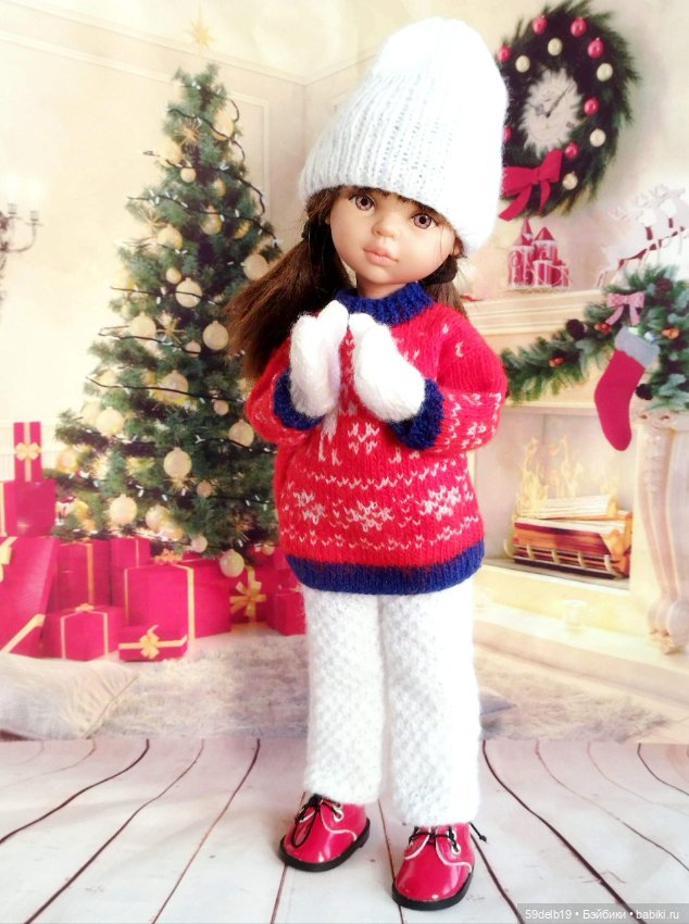 Шапочка и варежки для паолочки (фото 2)