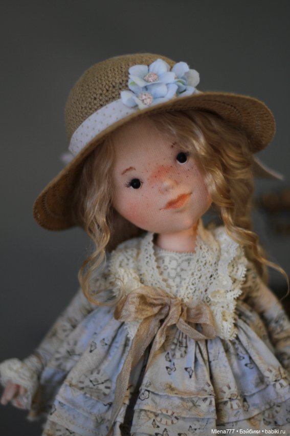 Барышня и мишка — Авторские текстильные куклы: Вальдорфские