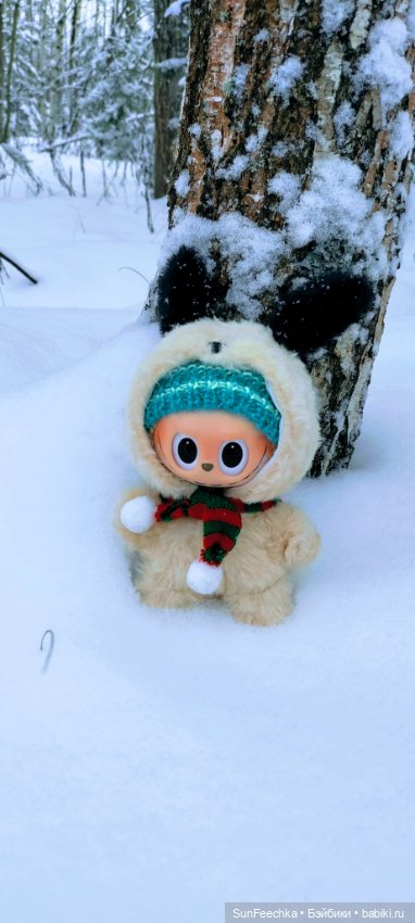 Лабубу Сникерс в зиме — Игрушки Labubu (Лабубу) и The Monsters: Pop Mart