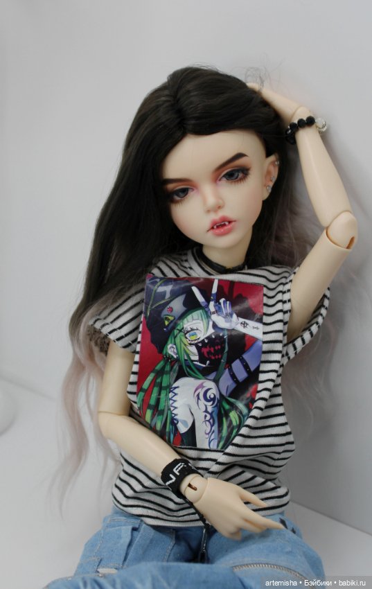 Новенькая, вампирша Лиза — Гибридизация кукол BJD (БЖД): пересадка головы (фото 10)