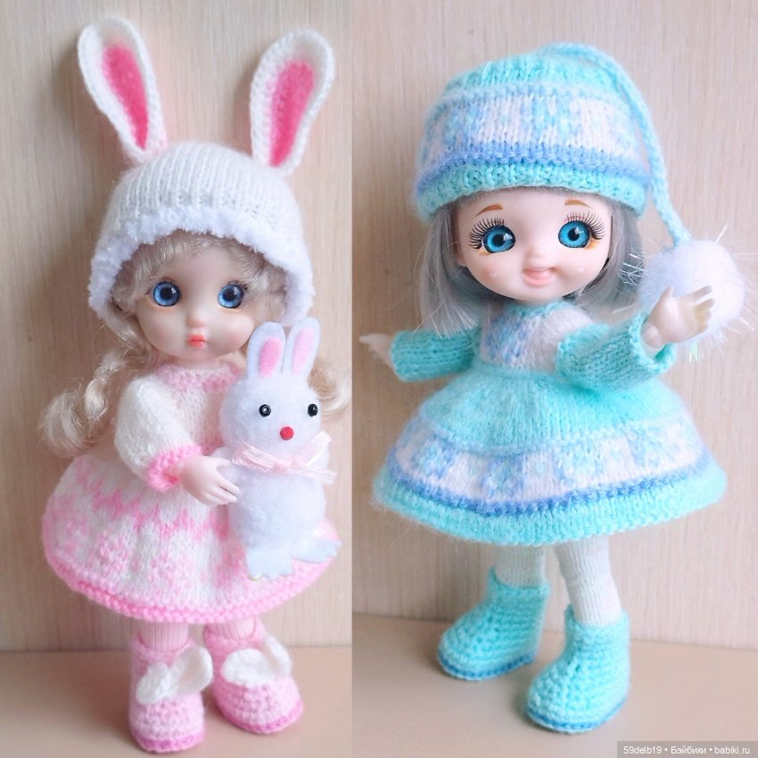 Новогодний костюм для баболечки 15 см "Снежинка"