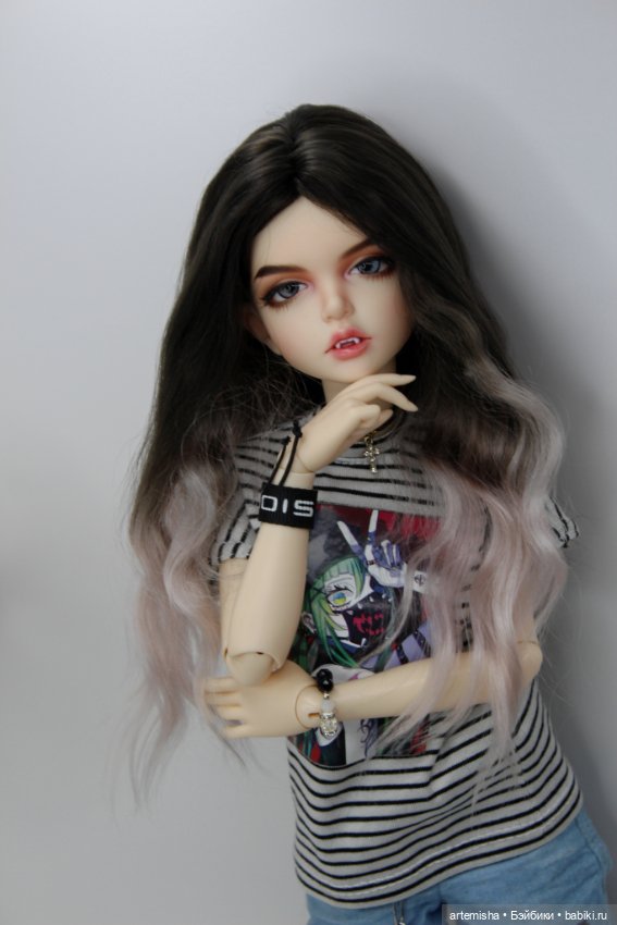 Новенькая, вампирша Лиза — Гибридизация кукол BJD (БЖД): пересадка головы (фото 6)