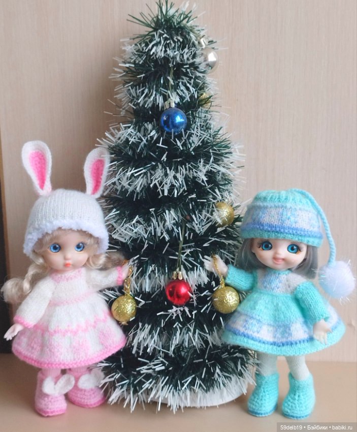 Новогодний костюм для баболечки 15 см "Снежинка" (фото 10)