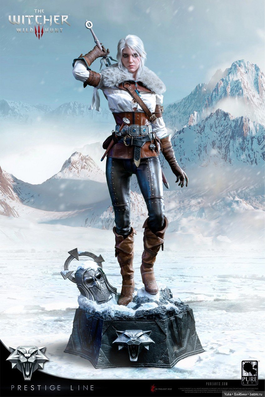 PureArts - статуя Цири в масштабе 1/2 из игры «Ведьма́к 3 (фото 5)