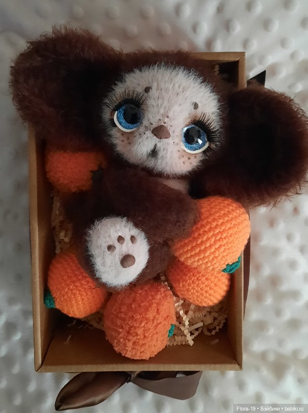 Чебурашечка-девочка — Вязаные игрушки и амигуруми: крючком