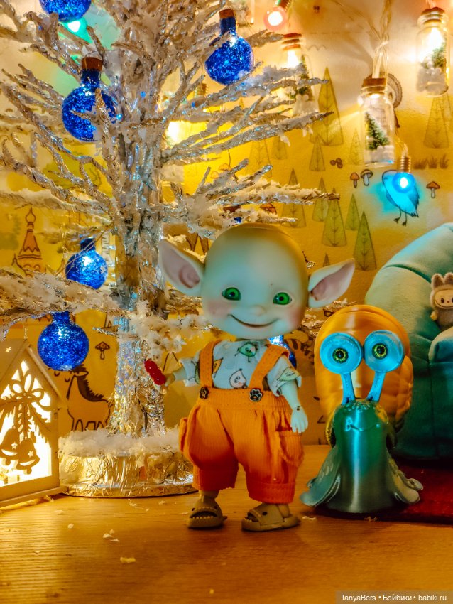 Ушастое 💚👻 новогоднее настроение ☃️❄️🎄