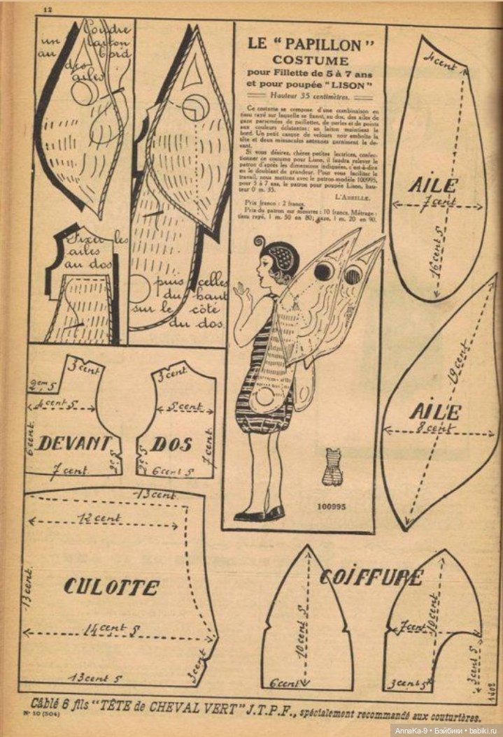 Карнавальные костюмы, выкройки, идеи