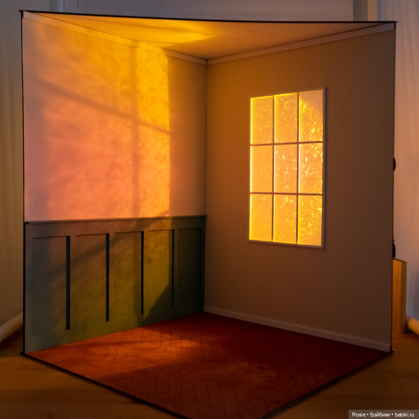 Румбокс "зимний закат" ❄ — Румбоксы и кукольные интерьеры: фото (фото 2)