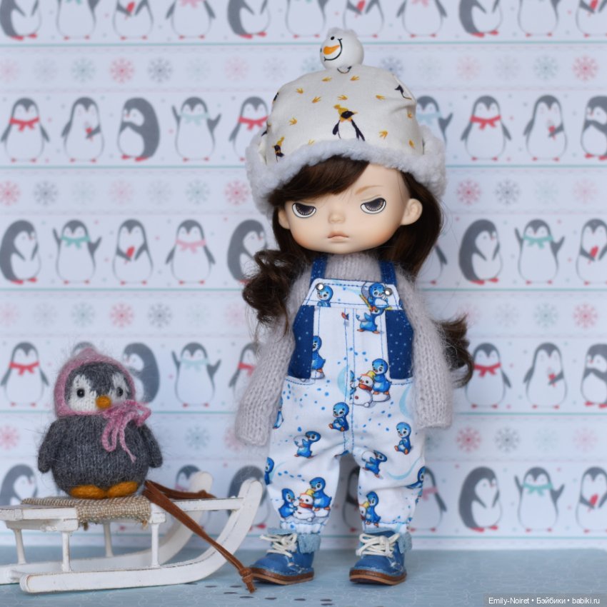 Бонни и пингвины — Куклы Xiaomi Monst (Сяоми) и Pipitom: шарнирные