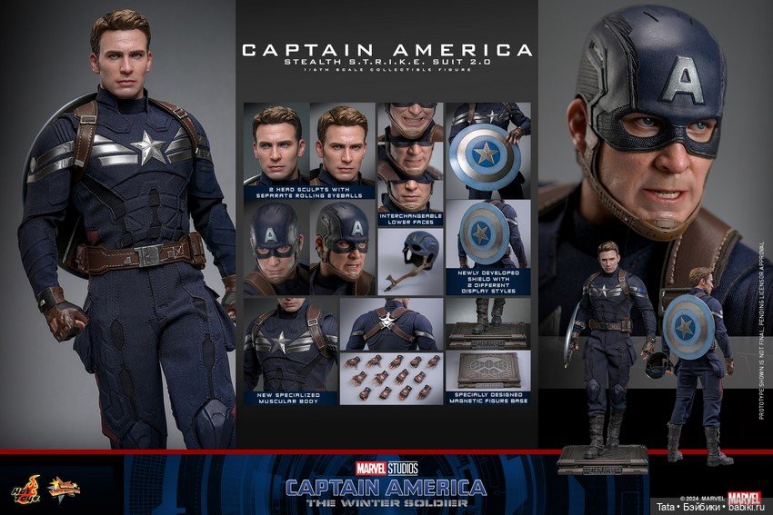 Hot Toys - фигурка Капитана Америка (фото 9)