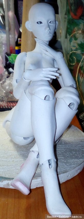 Куколка процесс 04 — Авторские шарнирные куклы своими руками: лепка