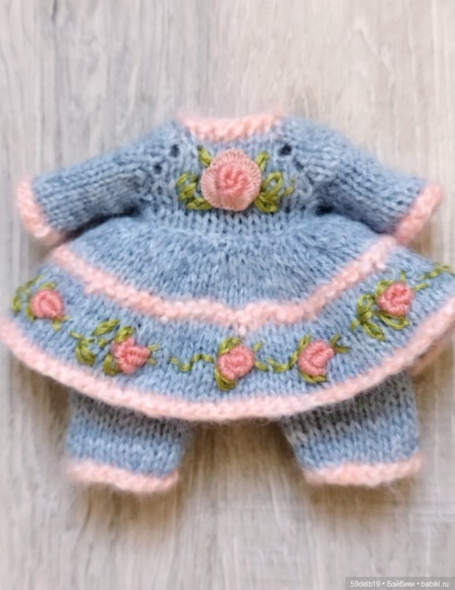 Новогодний костюм для бабольки 15 см "Мышка-Малышка"🐭 (фото 7)