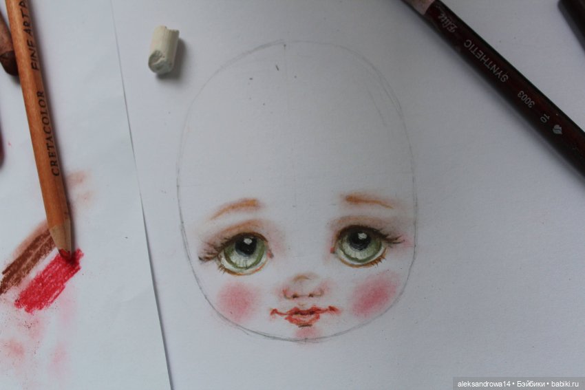 Перерисовка кукол: о акварельных карандашах и пастели. Бренды, стоимость (фото 4)