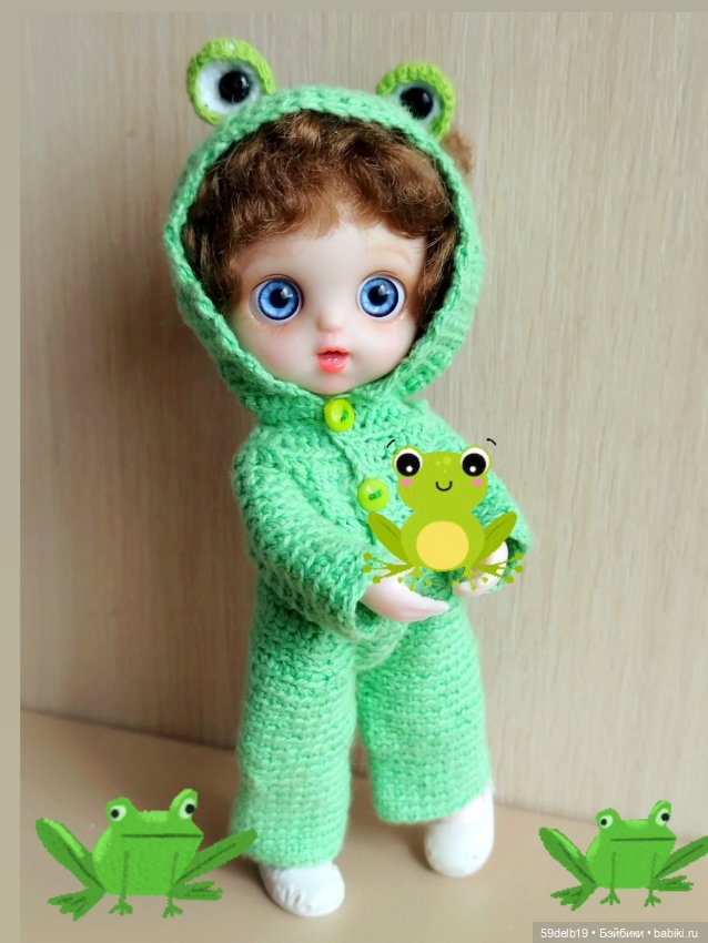 Карнавальный костюм для баболи "Лягушонок-Квакушонок" (фото 6)