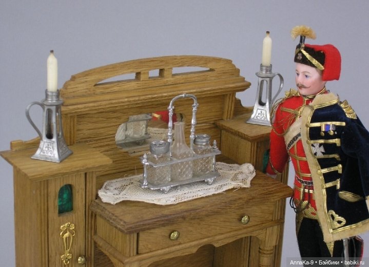 Антикварная миниатюра, куханная утварь