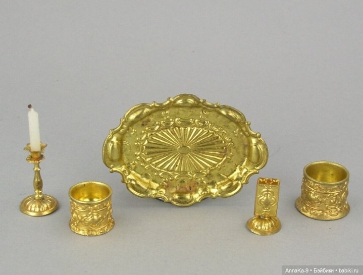 Антикварная миниатюра, куханная утварь