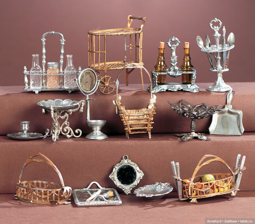 Антикварная миниатюра, куханная утварь (фото 4)