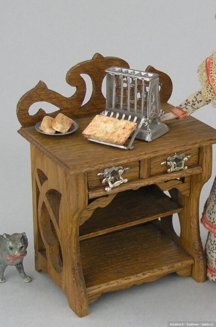 Антикварная миниатюра, куханная утварь