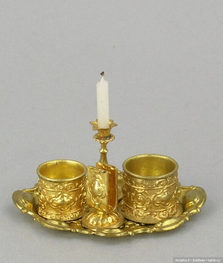 Антикварная миниатюра, куханная утварь