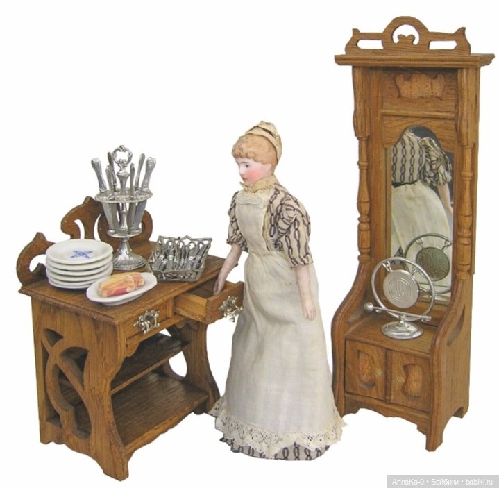 Антикварная миниатюра, куханная утварь