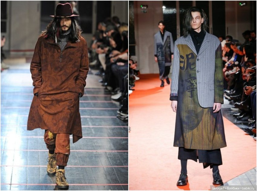 Концепция бомж-стайл 2000е-2020е на подиумах, мужские показы