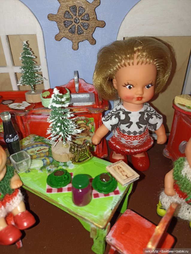 Новогодняя кухня — Румбоксы и кукольные интерьеры: фото (фото 2)