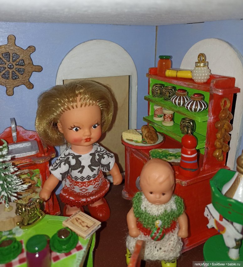 Новогодняя кухня — Румбоксы и кукольные интерьеры: фото (фото 4)