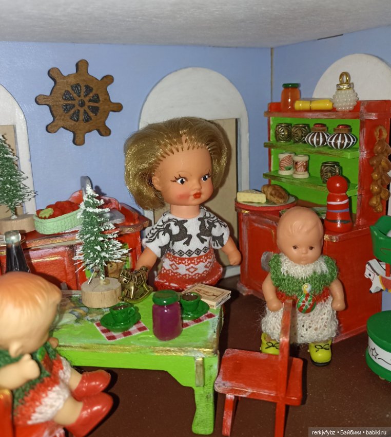 Новогодняя кухня — Румбоксы и кукольные интерьеры: фото (фото 5)