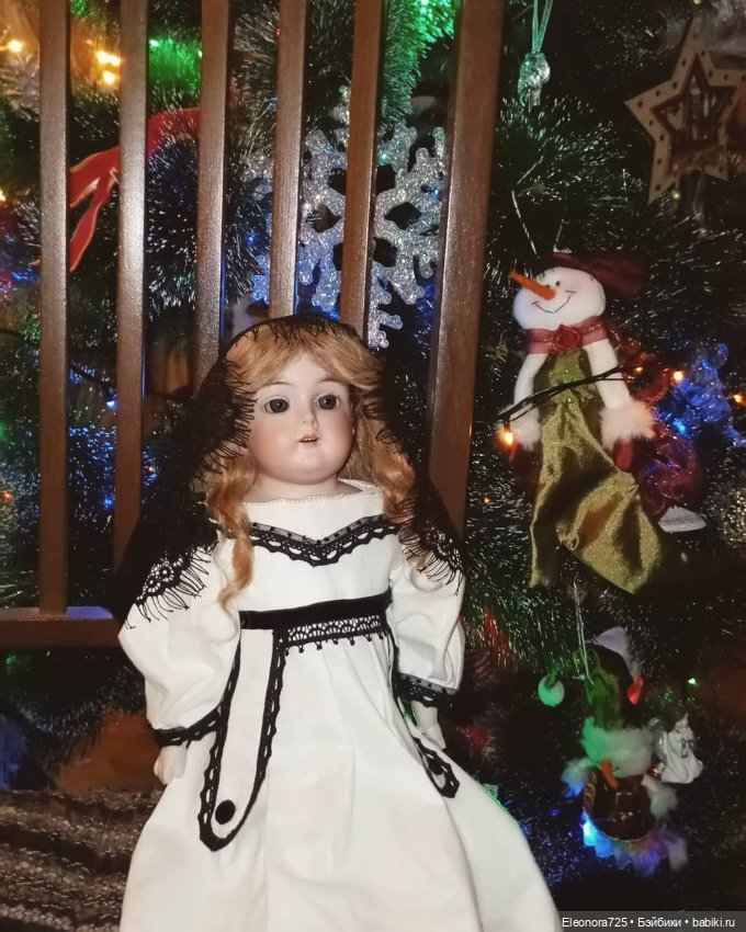 Самые любимые у ёлочки🎄✨ — Антикварные куклы Armand Marseille (AM): молд 390 (фото 9)