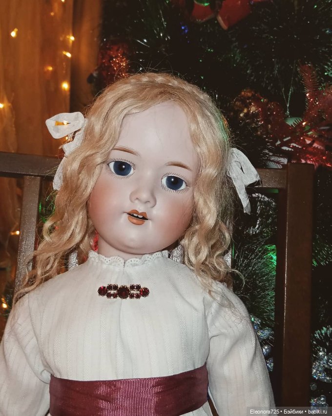 Самые любимые у ёлочки🎄✨ — Антикварные куклы Armand Marseille (AM): молд 390 (фото 7)